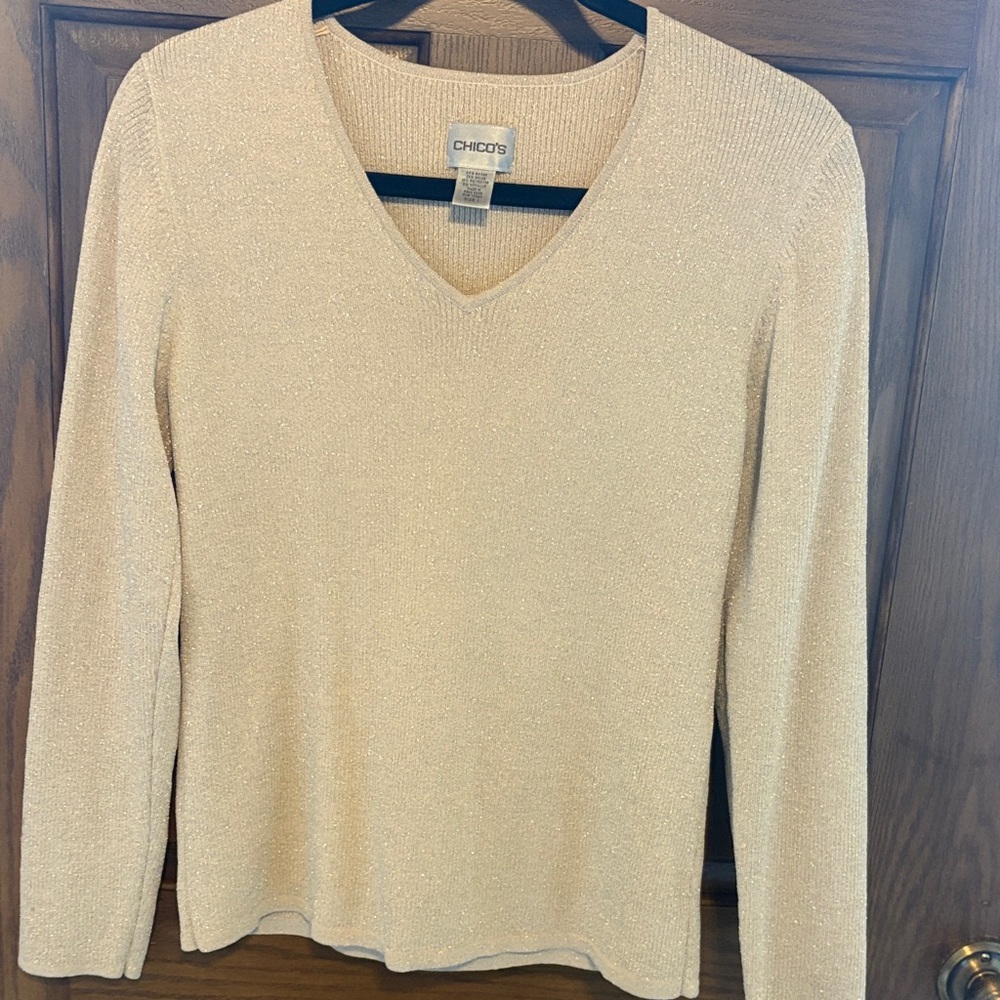 This Chico top is gold metallic and would be great for the holidays.